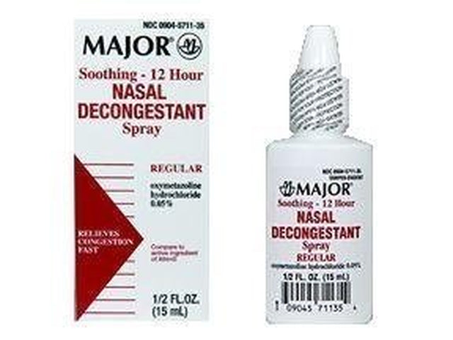 Major Soothing 12 Hour Regular Nasal Decongestant Spray, 1 Fl. Oz.