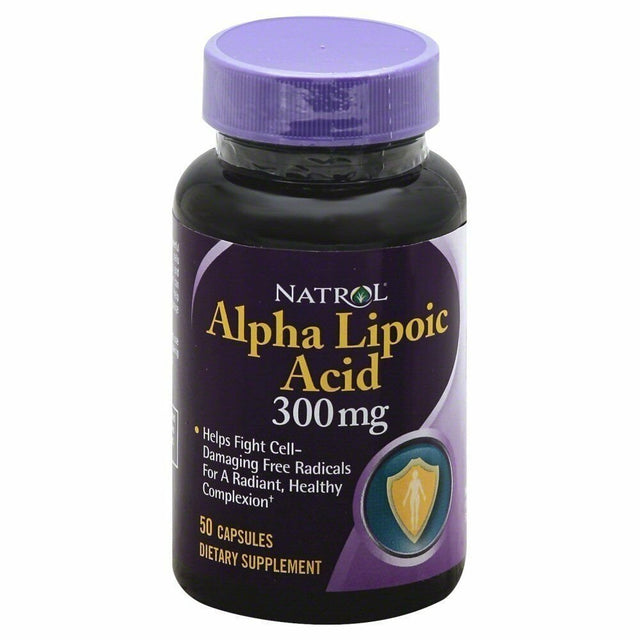 Natrol Alpha Lipoic Acid 300 Mg Capsules 50 Ea (Pack of 2)