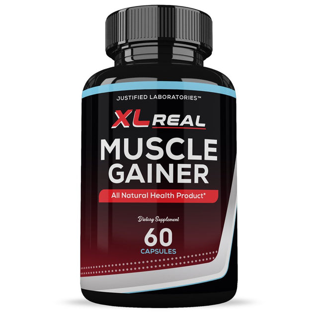 (2 Pack) XL Real Muscle Gainer Men’S Health Supplement 1484Mg 120 Capsules