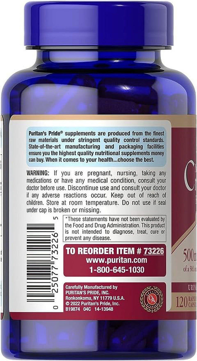 Puritans Pride One a Day Cranberry Capsules, 120 Count