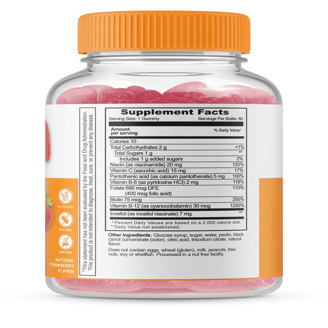 Lifeable Vitamin B Complex with Vitamin C - 90 Gummies