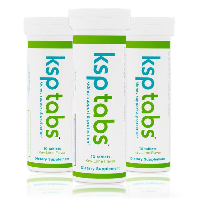 Ksptabs Hydration & Kidney Stone Treatment Tablets - Key Lime - 3 Pack