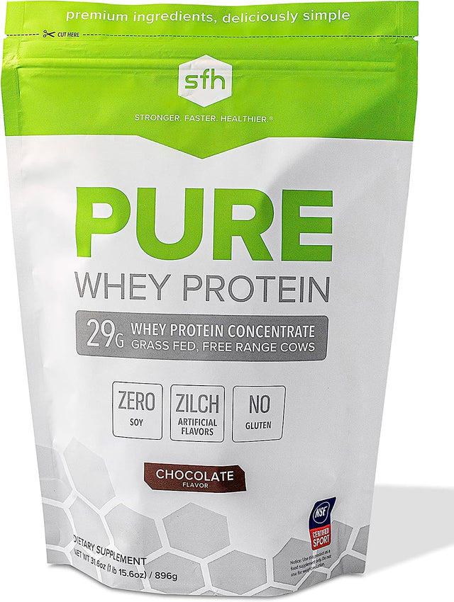 SFH Health & Wellness Bundle Pure Whey Chocolate Protein Powder and Super Omega 3 Fish Oil