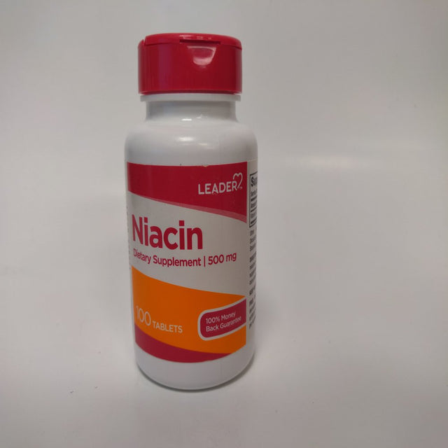 Leader Niacin 500Mg - 100 Tablets