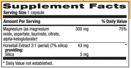 Country Life Target-Mins, Magnesium Caps with Silica, 300 Mg, 120 Vegan Capsules