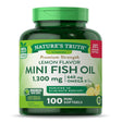 Mini Fish Oil Omega 3 | 1300 Mg | 100 Softgels | Burpless Lemon Flavor Pills | Non-Gmo. Gluten Free Supplement | by Nature'S Truth