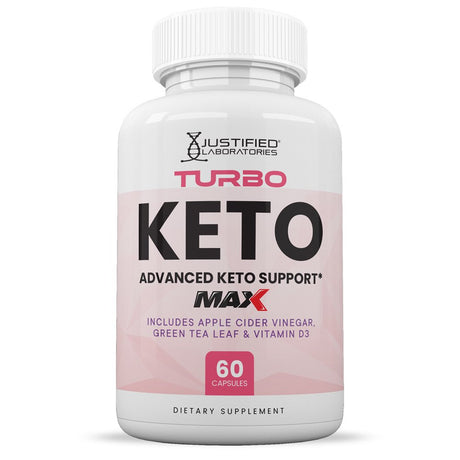 (3 Pack) Turbo Keto ACV MAX Pills 1675Mg Alternative to Gummies Dietary Supplement 180 Capsules