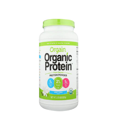 Orgain Sweet Vanilla Bean Organic Protein Powder, 2.05 Lb