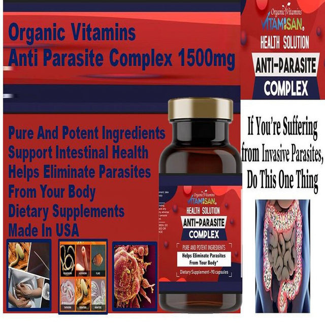 Parasite Cleanse DETOX Liver Colon Yeast Blood Supportcolon Clease 90 Capsules (Pack of 2)