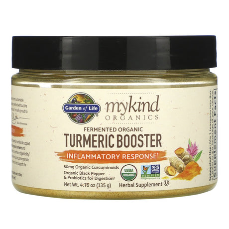 Garden of Life Mykind Organics, Fermented Organic Turmeric Boost, Inflammatory Response, 4.76 Oz (135 G)