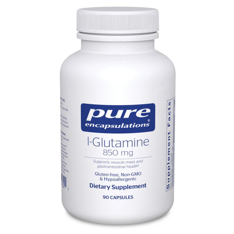 Pure Encapsulations L-Glutamine 850 Mg | Supplement for Immune and Digestive Support, Gut Health and Lining Repair, Metabolism Boost, and Muscle Support* | 90 Capsules