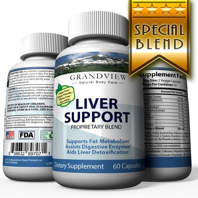 Liver Care - Advanced Formula with Milk Thistle, Artichoke and Turmeric - Natural Liver Health Support & Protection for Optimal Function