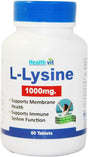 Healthvit L-Lysine 1000 Mg - 60 Tablets