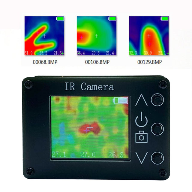 Meijuhug Portable Thermal Imaging Camera with 1.8 Inch TFT Screen Photo Capture Built-In Memory Chip Temperature Measurement Handheld Thermal Imager