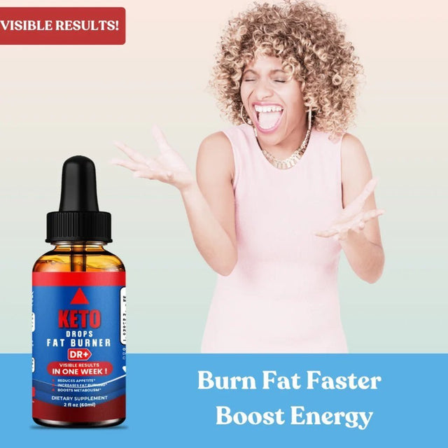 Natural Keto Fat Burner Drops: Effective Weight Loss, Metabolism Boost, Keto Diets | 2Oz