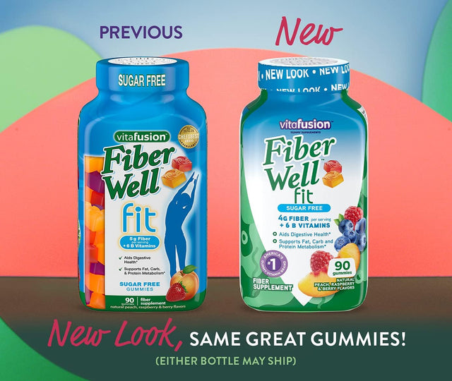 Fiber Well Fit Gummies, 5 Pack (90 Count)