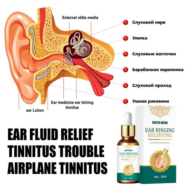 Bbotykg 20Ml Ear Otitis Drops Ear Tinnitus Sore Deafness Treatment Herbal Medicine