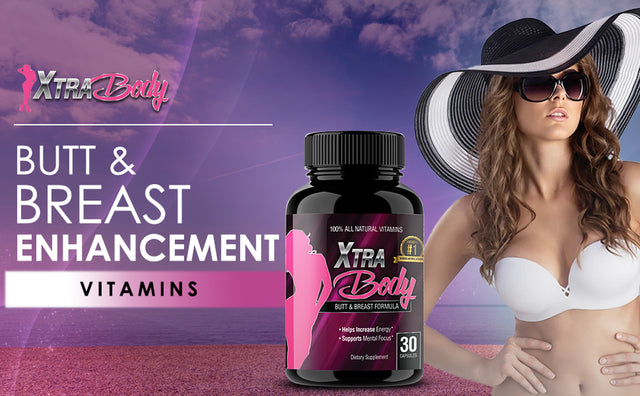 Xtrabody Butt Enhancement and Breast Enlargement Supplement - Estrogen Enhancer - Increases Libido, Reduces Menstrual Symptoms and Provides an Extra Boost of Energy (1 Bottle - 30 Capsules)