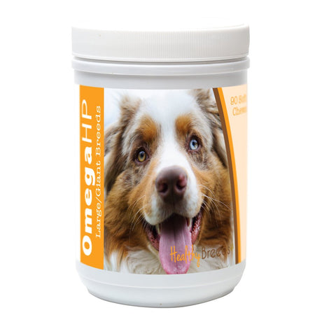 Healthy Breeds Australian Shepherd Omega HP Fatty Acid Skin and Coat Support Soft Chews