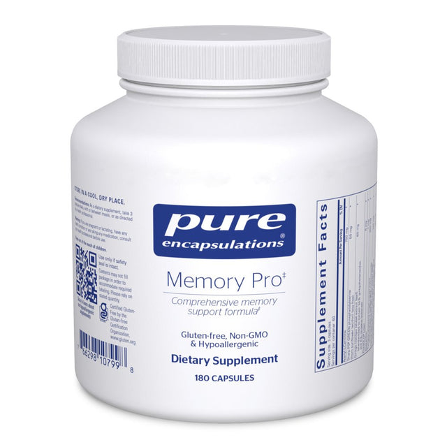 Pure Encapsulations Memory Pro | Comprehensive Memory Support Formula | 180 Capsules