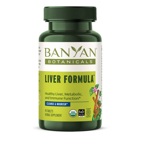 Banyan Botanicals Liver Formula – Organic Liver Support Supplement ­­With Guduchi & Punarnava – Supports Liver Health & Natural Elimination of Toxins* – 90 Tablets – Non-Gmo Sustainably Sourced Vegan