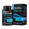 Raw Science | Multi Collagen Peptides Pills | Hair Skin Nails and Joints Vitamins for Men & Women | Non-Gmo, Gluten Free | 60 Capsules