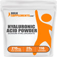 Bulksupplements.Com Hyaluronic Acid Powder, 200Mg - Promotes Skin & Vision Health (25G - 116 Servings)