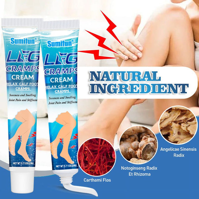 Relaxing Leg Cream, Deep Penetrating Topical for Pain and Restless Leg Syndrome Relief, Soothe Cramping, Discomfort, and Tossing