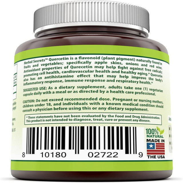 Herbal Secrets Quercetin 500 Mg 60 Vcaps