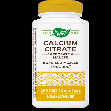 Nature'S Way Calcium Citrate, Carbonate & Malate, Bone & Muscle Function, 250 Capsules