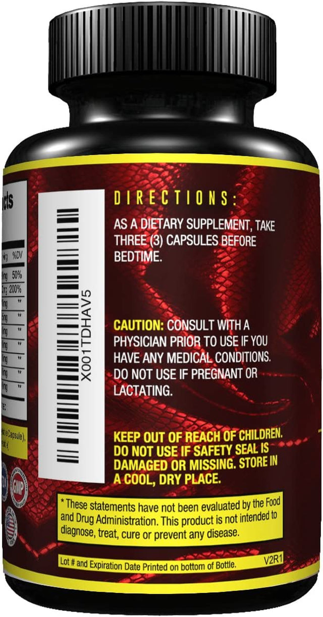 Test Booster Supplement for Men- Natural Stamina, Energy, and Muscle Support - Boost Libido and Vitality with Tribulus Terrestris, Fenugreek, and Horny Goat Weed Enhance Performance 90 Caps