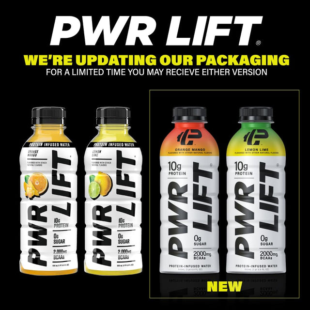 Whey Protein Water Sports Drink by PWR LIFT | Variety Pack | Keto, Vitamin B, Electrolytes, Zero Sugar, 10G of Protein | Post-Workout Energy Beverage | 16.9Oz (Pack of 12)