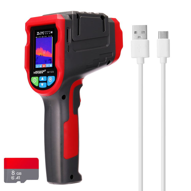 Walmeck NF,521 Portable Infrared Camera, Handheld Thermal Imager with Digital Display, Temperature Imaging Heating Detector