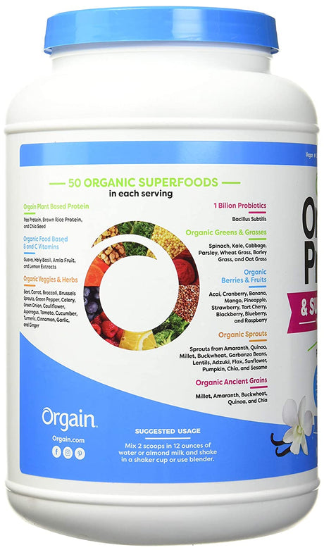 Orgain Organic Protein & Super Foods, 2.70 Lb