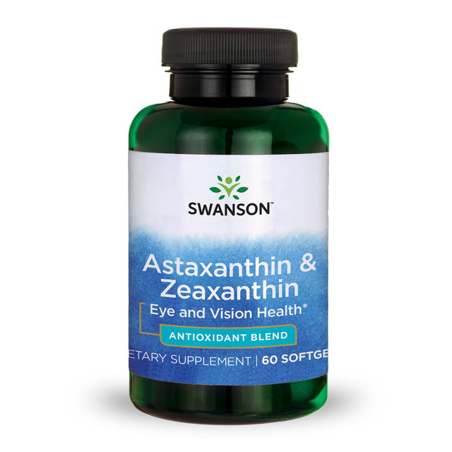 Swanson Astaxanthin and Zeaxanthin Softgels, 8 Mg, 60 Count