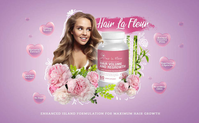 Hair La Fluer Maximum, Hair Growth, Island Formulation with Horsetail, Bamboo and Peony Extract