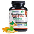 All Natural Glucosamine, Chondroitin, MSM, Turmeric, Boswellia and Collagen Complex by Ecostream Naturals, Joint Support - Gluten Free - (Packaging May Vary)