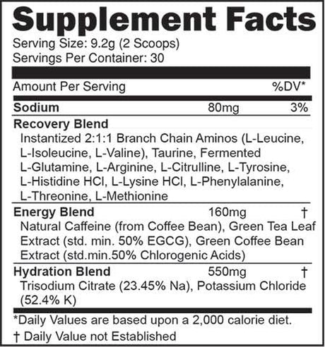 Charged Amino, Amino + Energy + Hydration, Caffeinated Amino Acids with Electrolytes, Pre Workout & Post Workout, 30 Servings (Cherry Limeade)