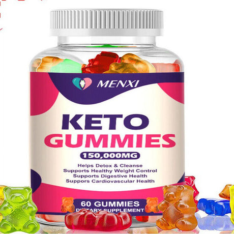 Keto ACV BHB Gummies for Fat Burn Weight Loss Detox Keto Diet Pills 150000 Mg 60 Count