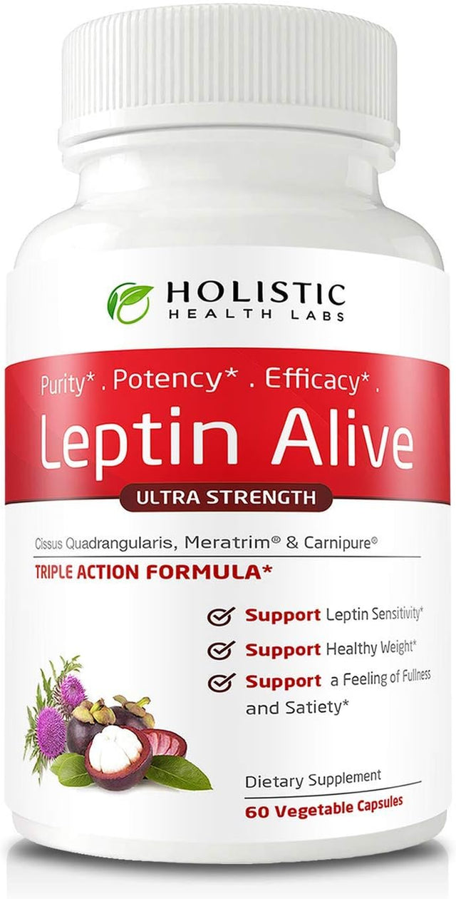 Maximum Leptin Weight Management for Women, Extra Strength - Meratrim, Carnipure and Cissus Quadrangularis Natural Metabolism Support and Cravings Management. 60 Veggie Capsules