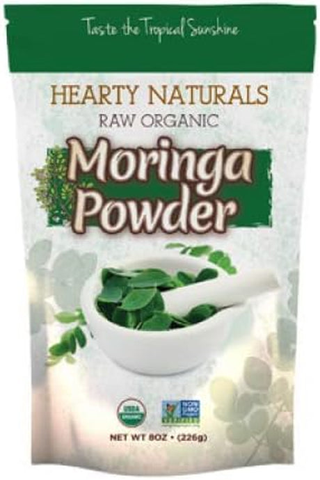 Raw Organic Moringa Powder - 226 Grams (8 Oz)