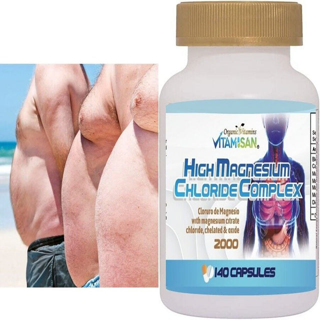 HIGH Cloruro De Magnesium Magnesium Chloride High Absorption 140 Capsules