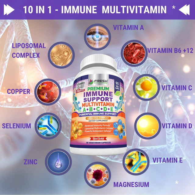 FRESH HEALTHCARE Apple Cider Vinegar and Immune Support Mutlivitamin Bundle