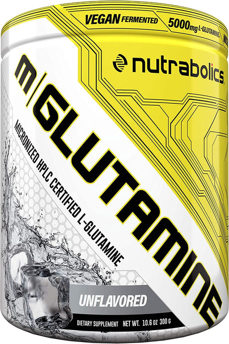 Micronized L-GLUTAMINE - 300G (60 Servings) - Unflavored - 100% Pure Micronized Glutamine - Supports Muscle Growth Increases Cell Volume Speeds Recovery - Anticatabolic Formula