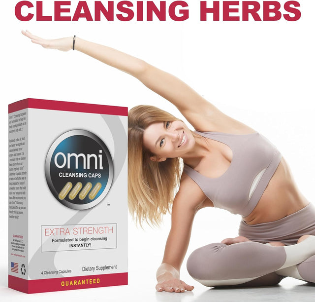 Wellgenix Omni Cleansing Capsules- Extra Strength Cleansing-Potent Deep System Cleanser (4 Fast Caps) (2 Pack)