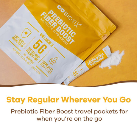 Fiber Boost Powder (Travel Packs) by Gobiotix | Prebiotic Supplement