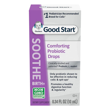 Gerber Good Start Soothe Baby Comforting Probiotic Drops, 0.34 Fl Oz, Bottle *EN