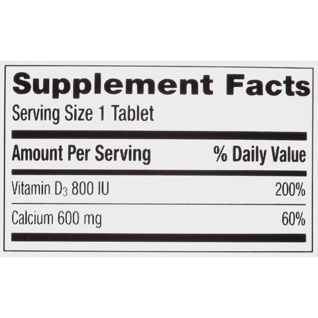 Caltrate 600+D3 Calcium and Vitamin D Supplement Tablets - 120 Count