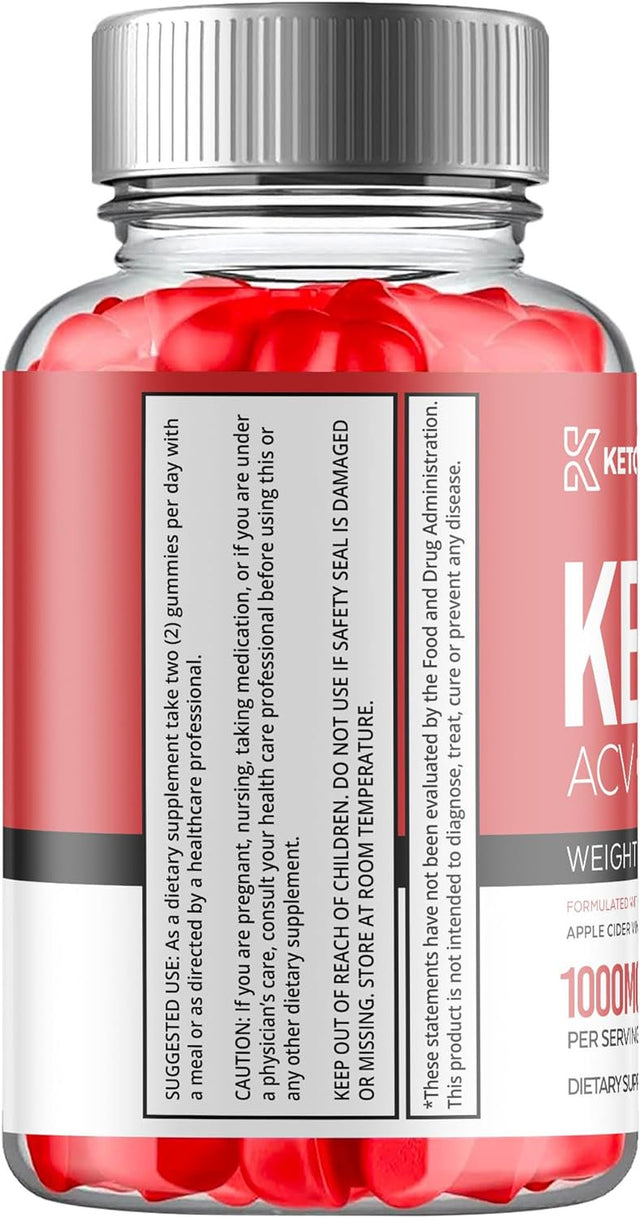 (1 Pack) Keto Crave Keto ACV Gummies - Apple Cider Vinegar Supplement for Weight Loss - Energy & Focus Boosting Dietary Supplements for Weight Management & Metabolism - Fat Burn - 60 Gummies