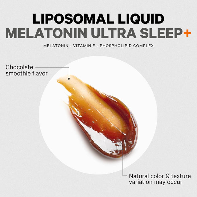 Codeage Nanofood Liposomal Ultra Sleep + Melatonin Liquid Drops Supplement for Adults, Vitamin E, 8 Fl Oz